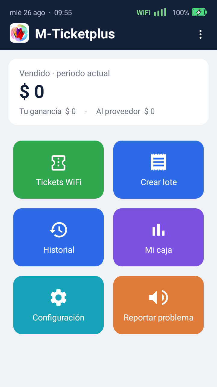 El tablero de un punto de venta de fichas